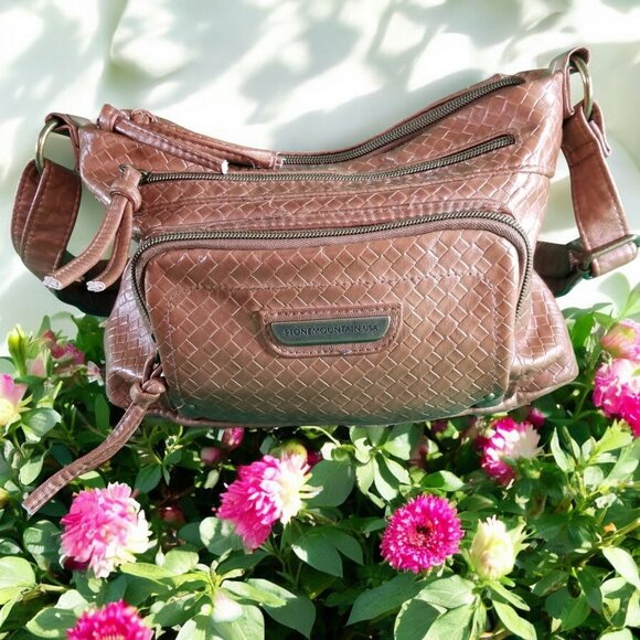Stone Mountain Brown Purse Shoulder Bag 12242 - Picture 3 of 9